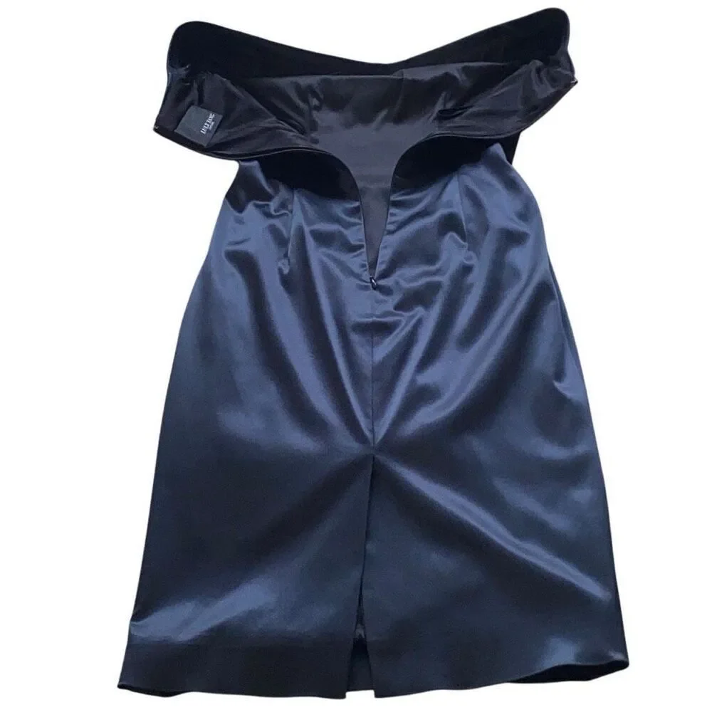 Luly Yang EUC Formal Black Tie Cocktail Dress Elegant Gala Martini Crescendo XS - Picture 5 of 10